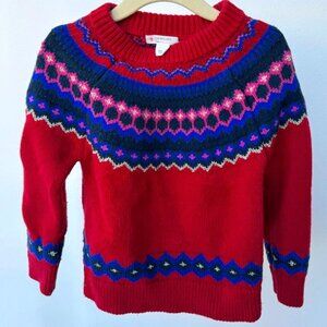 Crewcuts fairisle sweater 3T girls